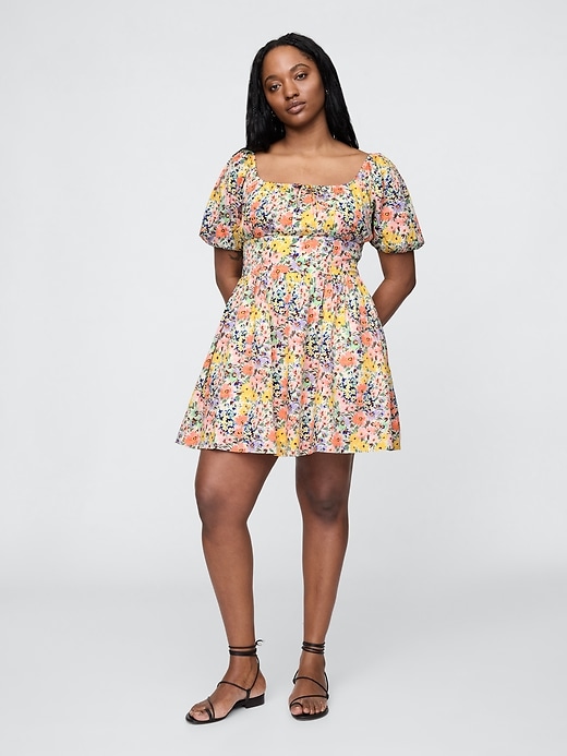 Image number 5 showing, Puff-Sleeve Mini Dress