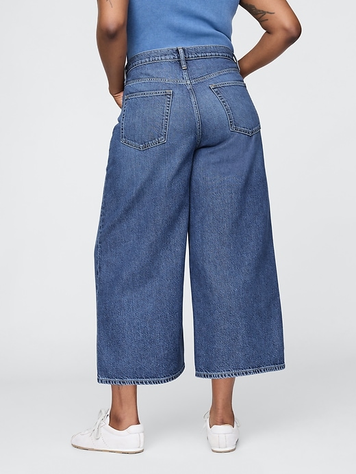 Image number 7 showing, Mid Rise UltraSoft Crop Baggy Jeans