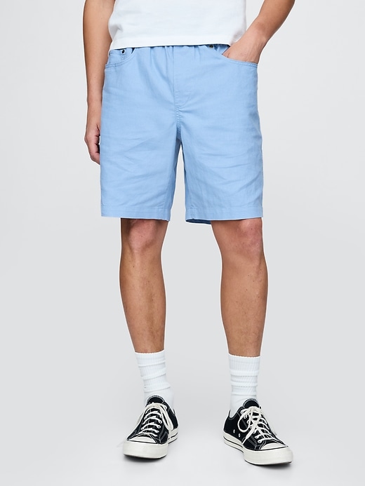 Image number 2 showing, Linen-Cotton Easy Shorts