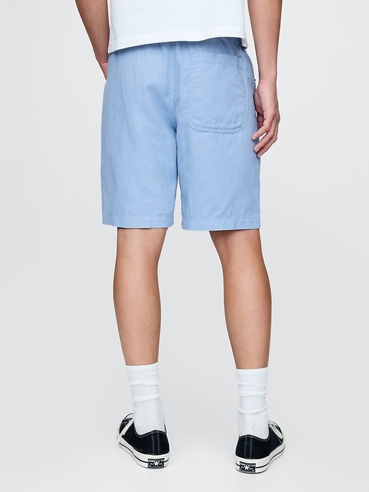 Image number 4 showing, Linen-Cotton Easy Shorts