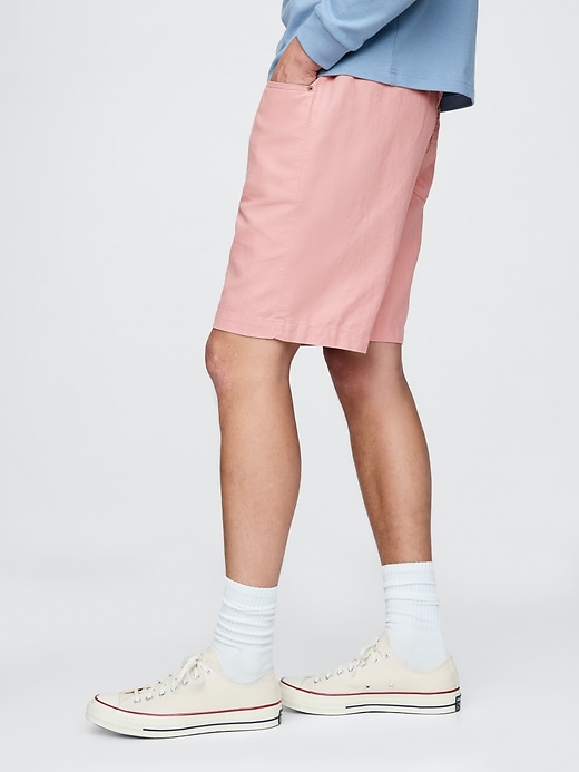 Image number 3 showing, Linen-Cotton Easy Shorts