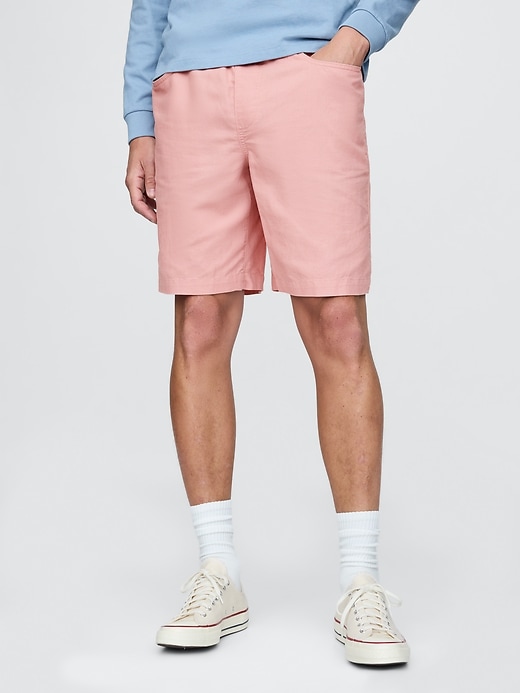 Image number 2 showing, Linen-Cotton Easy Shorts