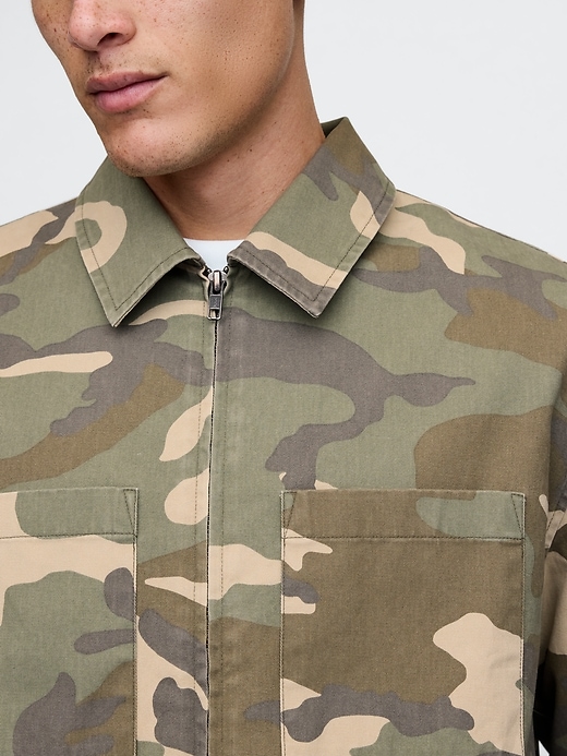 Image number 4 showing, Camo Zip Shirt Jacket