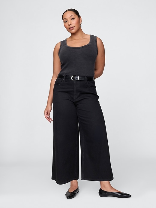 Image number 6 showing, Mid Rise UltraSoft Crop Baggy Jeans