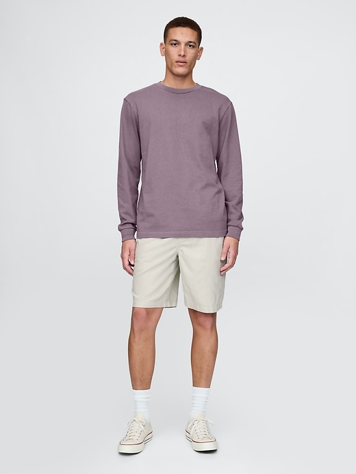 Image number 1 showing, Linen-Cotton Easy Shorts