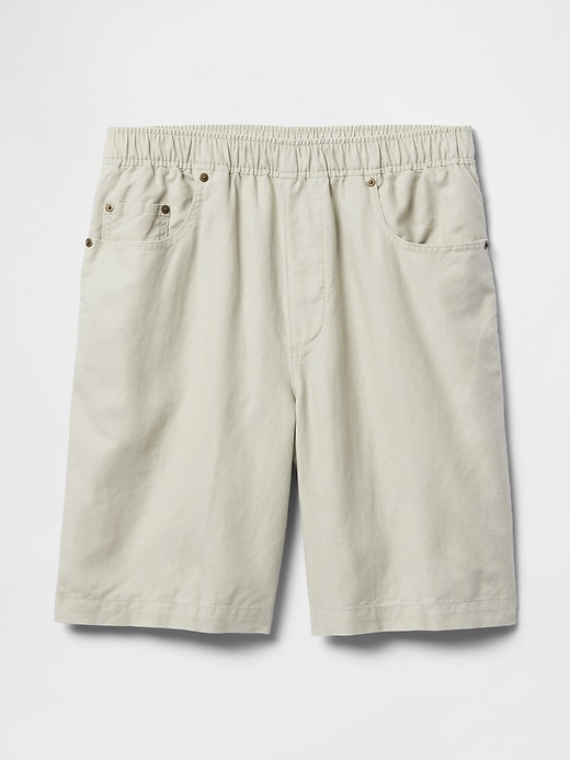 Image number 6 showing, Linen-Cotton Easy Shorts