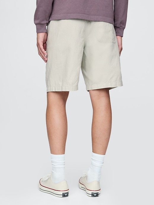 Image number 4 showing, Linen-Cotton Easy Shorts