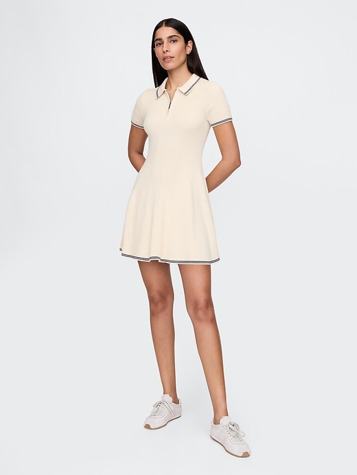 Image number 1 showing, Polo Sweater Rib Mini Dress