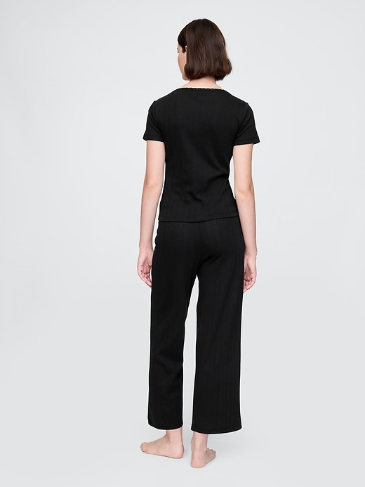 Image number 2 showing, Pointelle Cropped PJ Pants