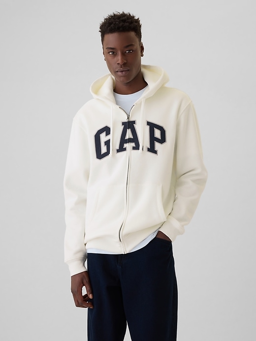 Image number 1 showing, VintageSoft Arch Logo Full-Zip Hoodie