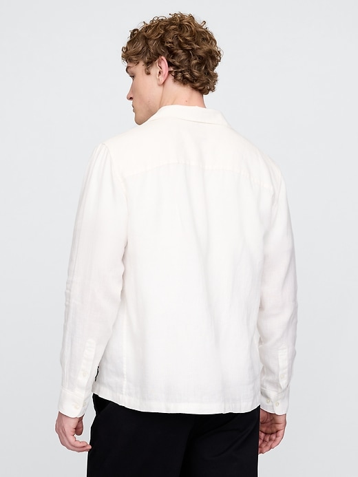 Image number 3 showing, 100% Linen Classic Shirt