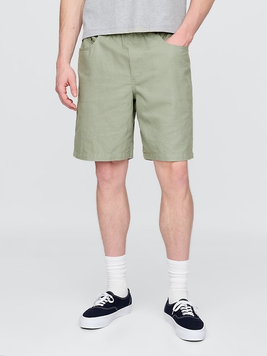 Image number 2 showing, Linen-Cotton Easy Shorts