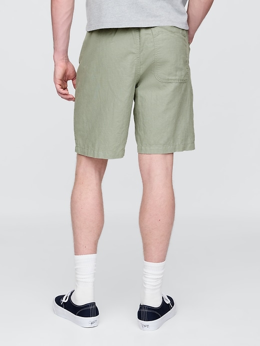 Image number 4 showing, Linen-Cotton Easy Shorts