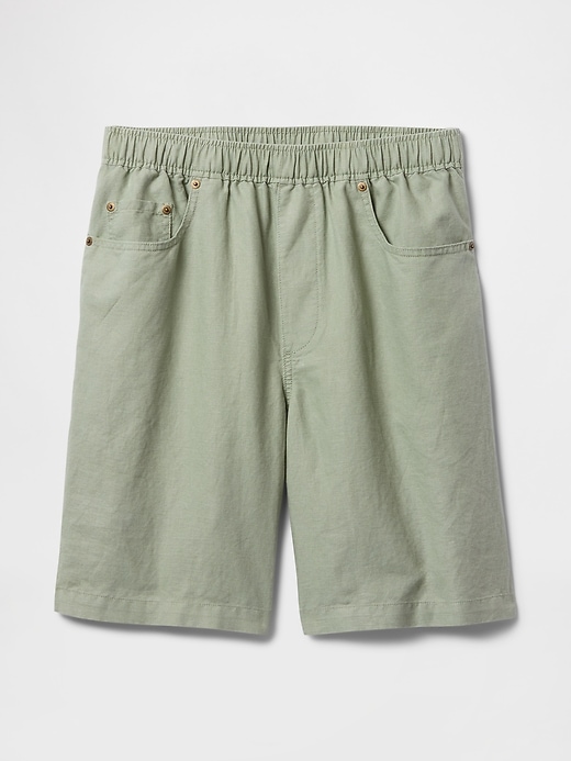 Image number 6 showing, Linen-Cotton Easy Shorts