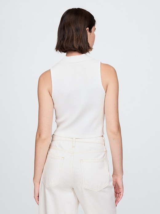 Image number 3 showing, Cropped Rib Sweater Tank