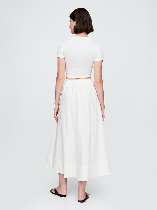 Image number 2 showing, Poplin Maxi Skirt