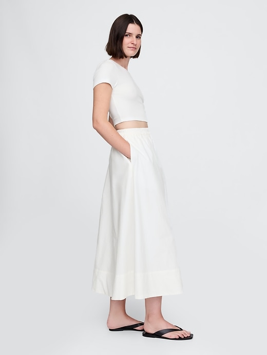 Image number 3 showing, Poplin Maxi Skirt