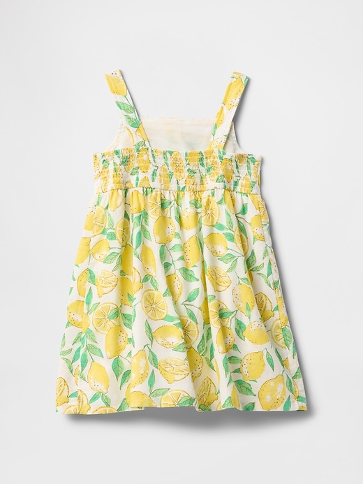 Image number 3 showing, Baby & Toddler Linen-Cotton Lemon Dress