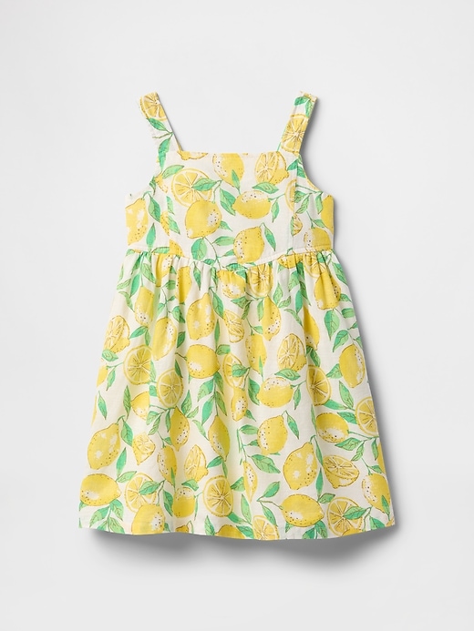 Image number 2 showing, Baby & Toddler Linen-Cotton Lemon Dress