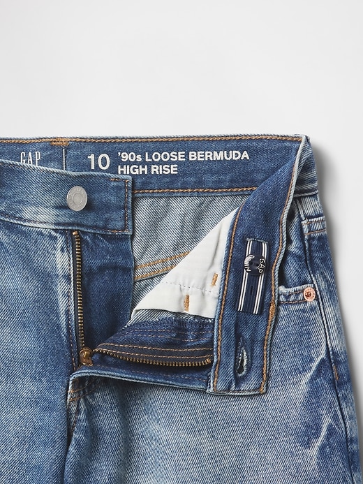 Image number 5 showing, Kids Low Rise Stride Denim Bermuda Shorts