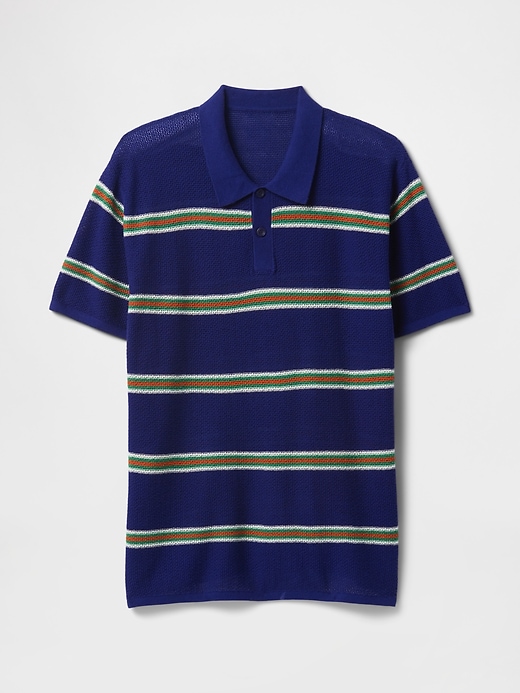 Image number 5 showing, Textured Crochet Polo Shirt