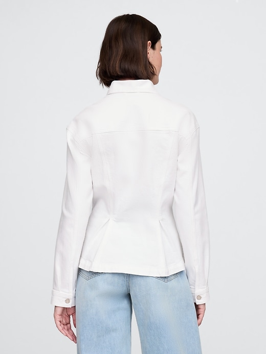 Image number 3 showing, Peplum Denim Jacket