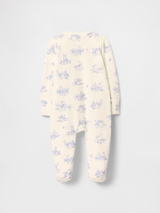 Image number 2 showing, Baby First Favorites Peter Rabbit™ Organic Cotton Footed One-Piece