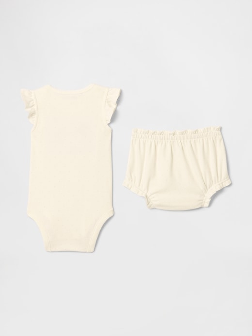 Image number 2 showing, Baby Supima® Bear Bodysuit Outfit Set