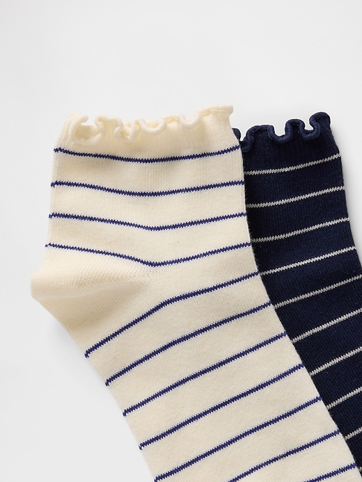 Image number 2 showing, Ribbed Ruffle Socks (2-Pack)