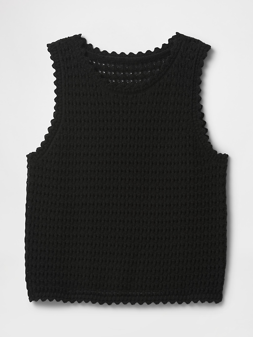 Image number 5 showing, 100% Cotton Crochet Tank Top