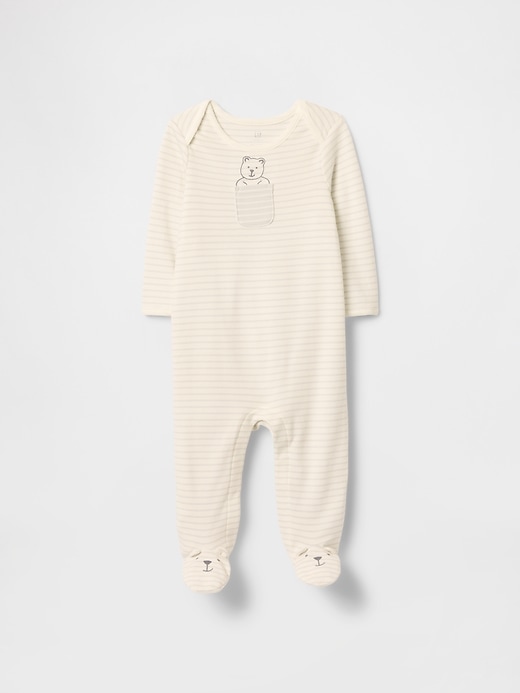 Image number 1 showing, Baby First Favorites Supima® Footed One-Piece