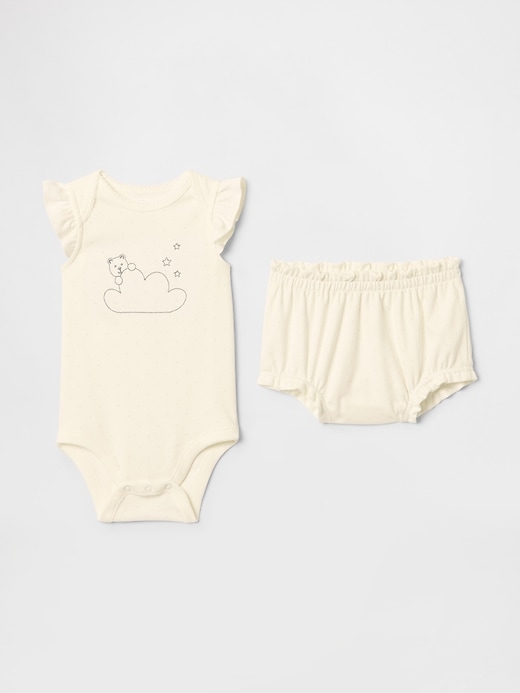 Image number 1 showing, Baby Supima® Bear Bodysuit Outfit Set