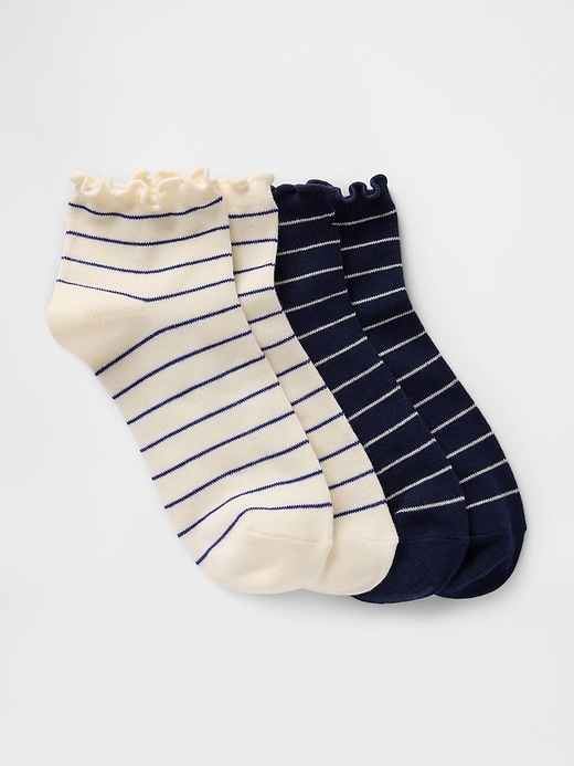 Image number 1 showing, Ribbed Ruffle Socks (2-Pack)