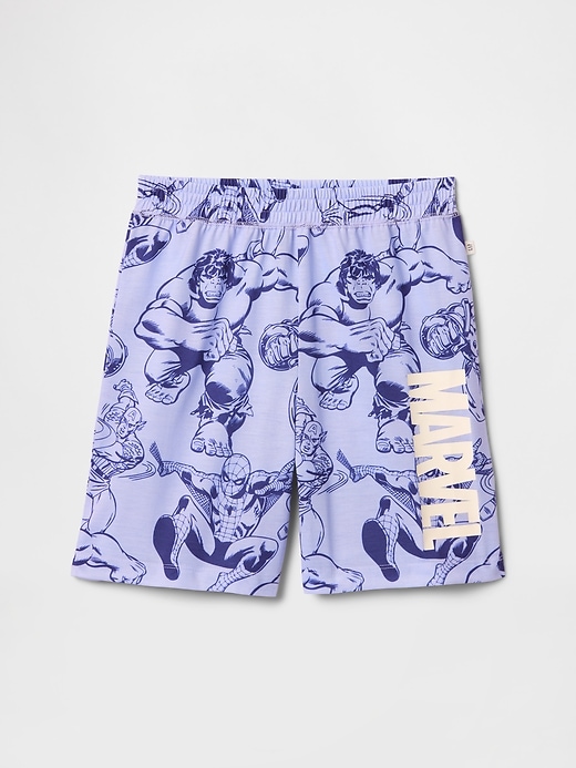 Image number 1 showing, Kids Marvel Recycled PJ Shorts