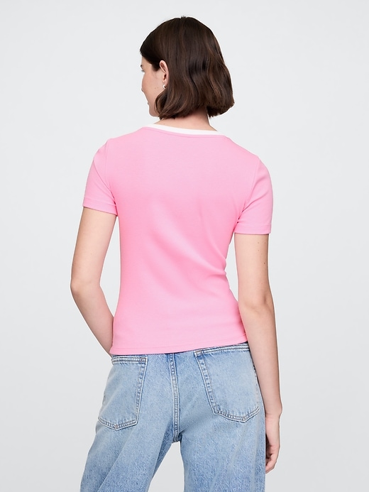 Image number 2 showing, Modern Cropped Logo T-Shirt