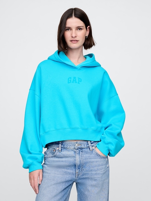 VintageSoft Arch Logo Cropped Hoodie