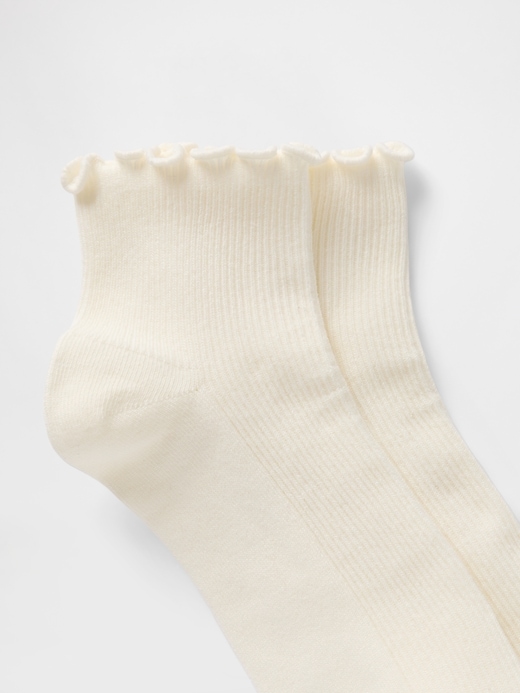 Image number 2 showing, Ribbed Ruffle Socks