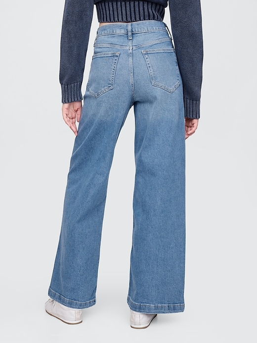 Image number 5 showing, High Stride Wide-Leg Ankle Jeans