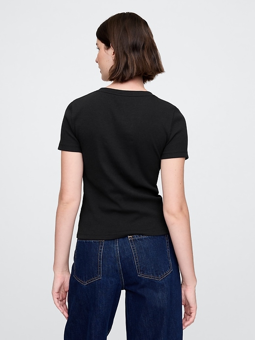 Image number 2 showing, Modern Cropped Logo T-Shirt