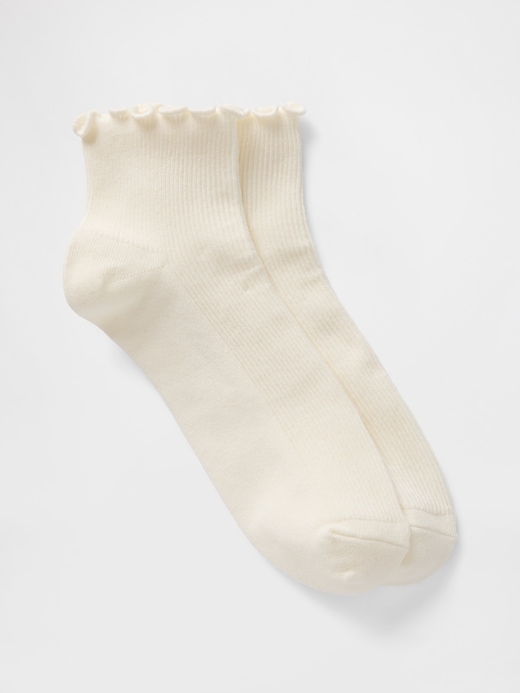 Image number 1 showing, Ribbed Ruffle Socks