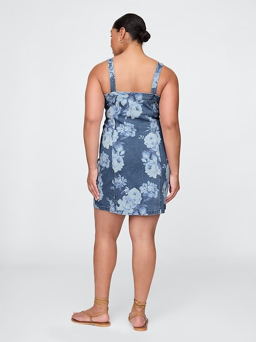 Image number 6 showing, Denim Floral Mini Dress