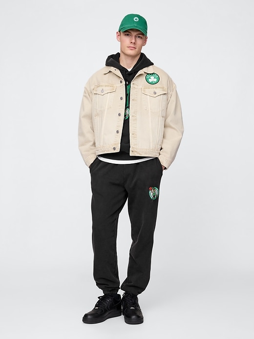 Image number 1 showing, NBA Boston Celtics Logo Heavyweight Joggers