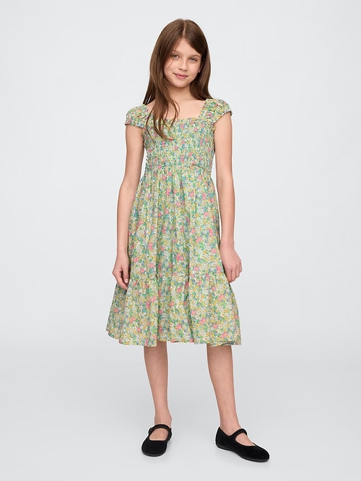 Image number 1 showing, Kids Cap-Sleeve Midi Dress