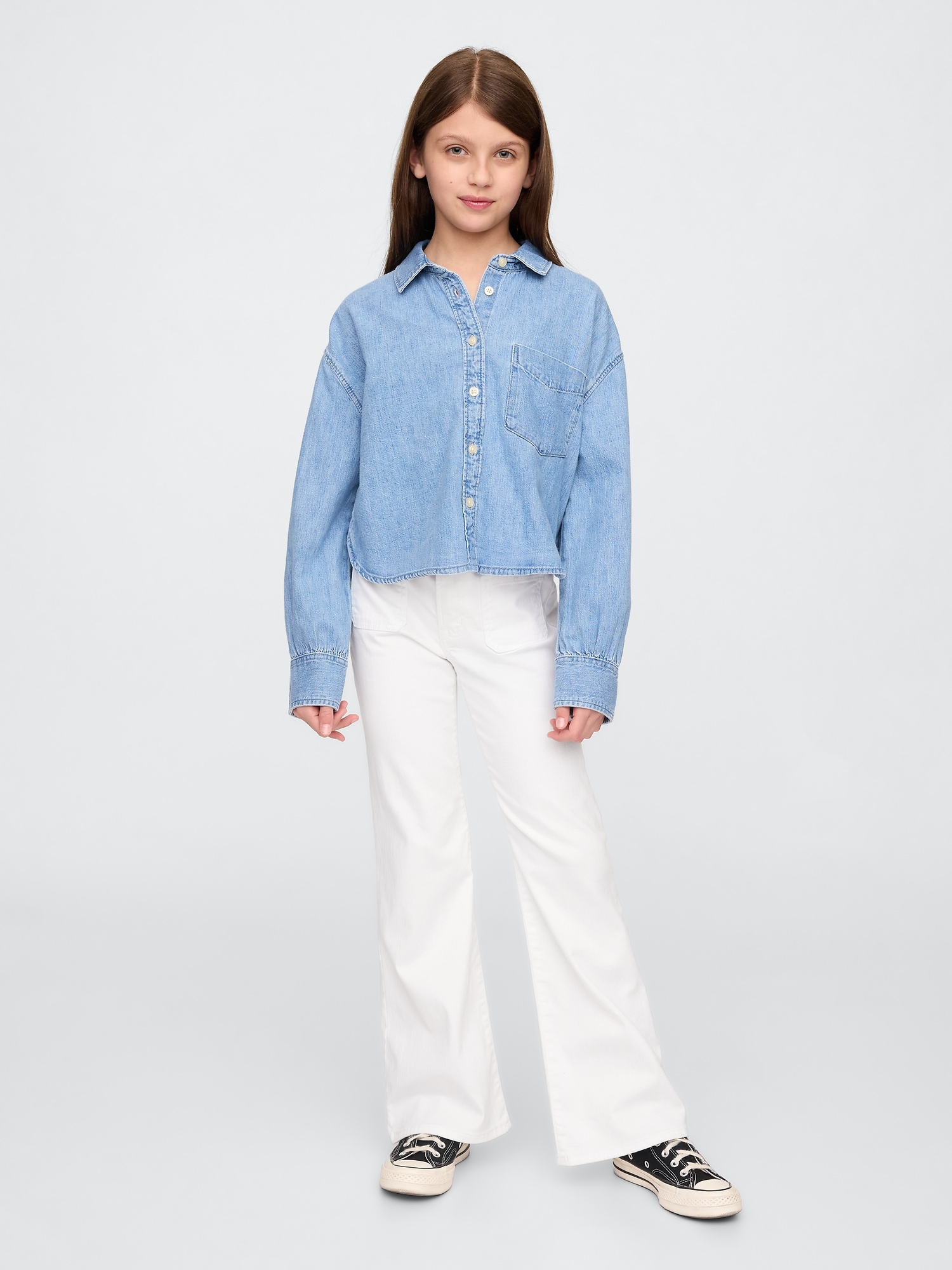 Kids High Rise '70s Flare Jeans