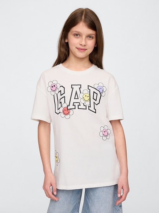 Image number 1 showing, Kids Smiley World Logo Tunic T-Shirt