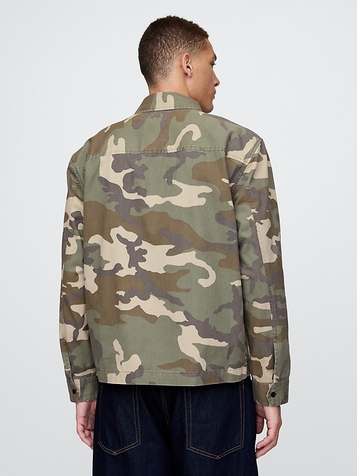 Image number 3 showing, Camo Zip Shirt Jacket