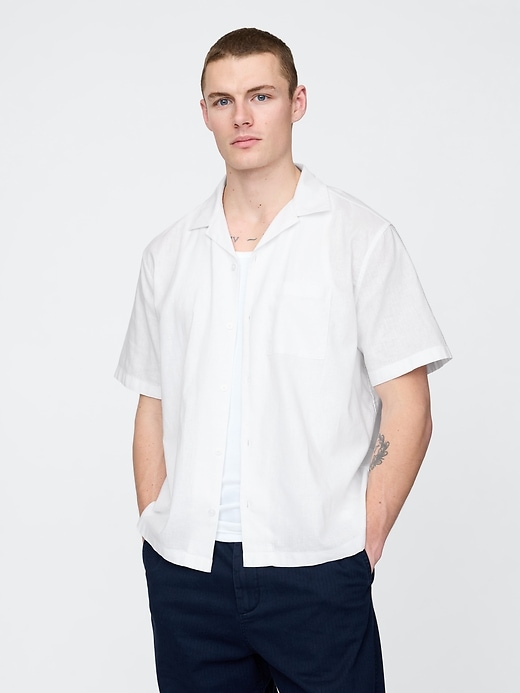 Image number 1 showing, Linen-Cotton Shirt