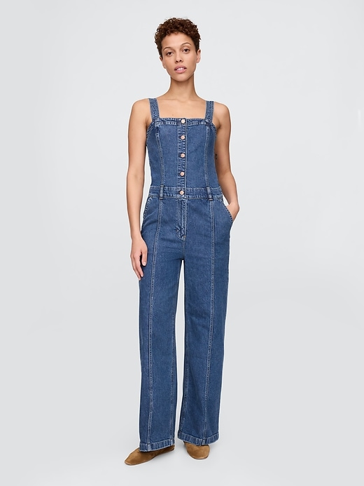 Image number 1 showing, Denim Jumpsuit