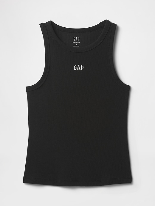 Image number 4 showing, Modern Rib Logo Halter Top