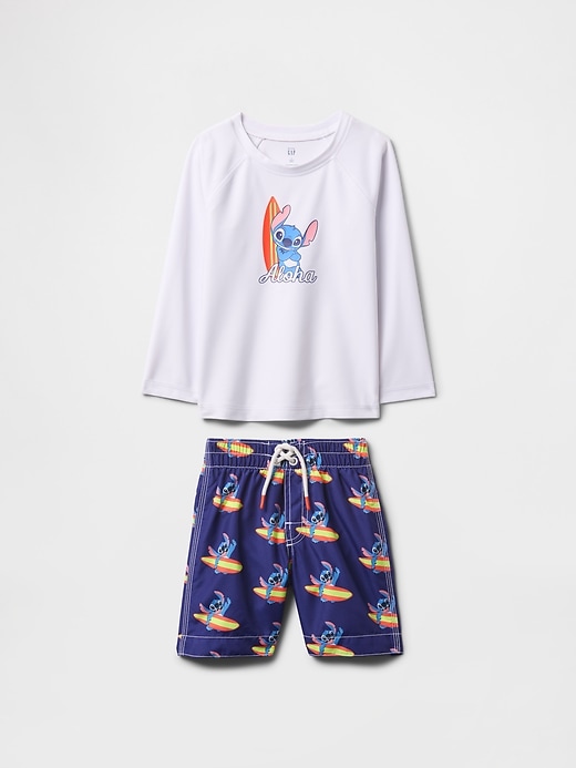 Image number 1 showing, Gap × Disney Baby & Toddler Rash Guard Swim Two-Piece